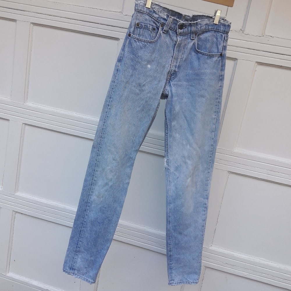 VINTAGE Levis Jeans Red Tag Cotton Frayed Edges - Picture 7 of 16